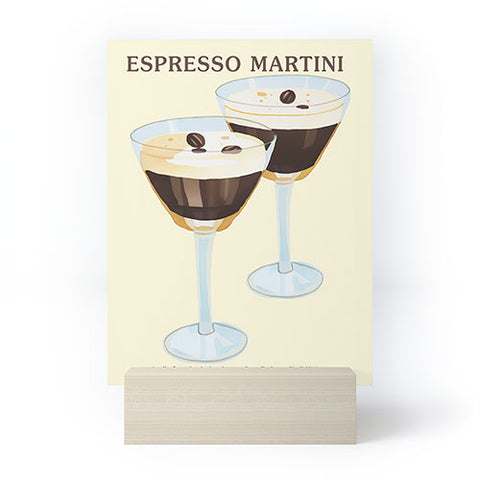 Mambo Art Studio Espresso Martini Drink Mini Art Print