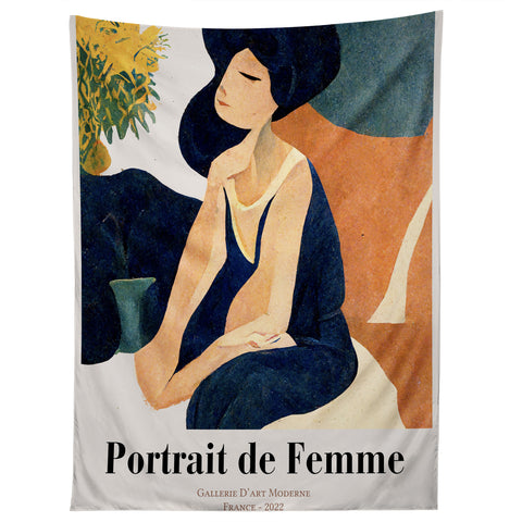 Mambo Art Studio portrait de femme Tapestry