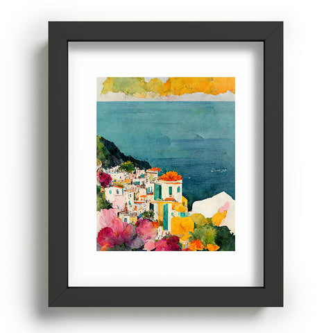 Mambo Art Studio Positano Watercolour Recessed Framing Rectangle