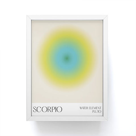 Mambo Art Studio scorpio aura Framed Mini Art Print