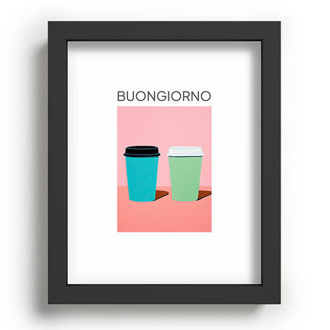 Mambo Art Studio Take away coffee Buongiorno Recessed Framing Rectangle