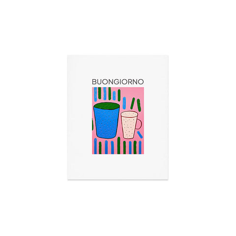 Mambo Art Studio Tea Coffee cups Buongiorno Art Print