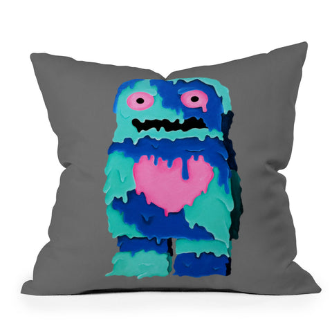 Mandy Hazell Melty Monster Outdoor Throw Pillow