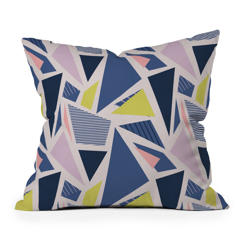 Mareike Boehmer Color Blocking Triangles 1 Outdoor Throw Pillow