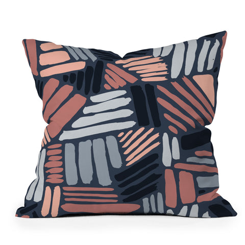 Mareike Boehmer Dots and Lines 1 Strokes Outdoor Throw Pillow