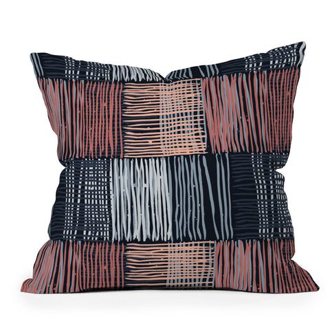 Mareike Boehmer Dots and Lines 2 Fine Lines Outdoor Throw Pillow