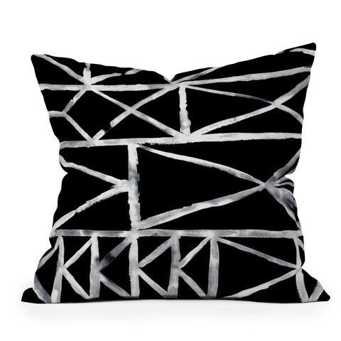 Mareike Boehmer Geometric Watercolor Sketches 1 Outdoor Throw Pillow