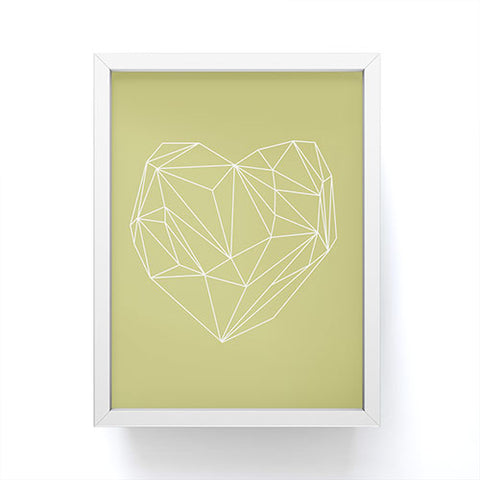 Mareike Boehmer Heart Graphic Yellow Framed Mini Art Print