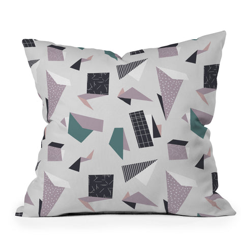 Mareike Boehmer Origami 90s 1 Outdoor Throw Pillow