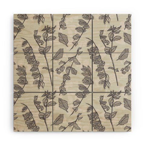 Mareike Boehmer Sketched Nature Branches 2 Wood Wall Mural