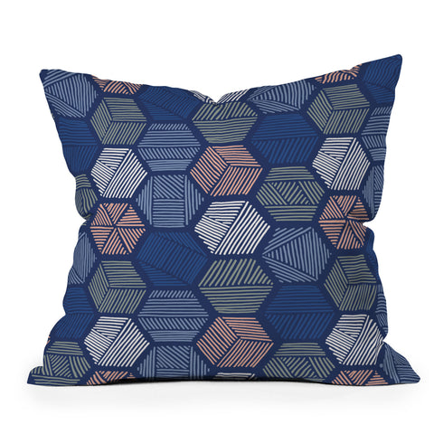 Mareike Boehmer Sketched Polygons 1 Outdoor Throw Pillow
