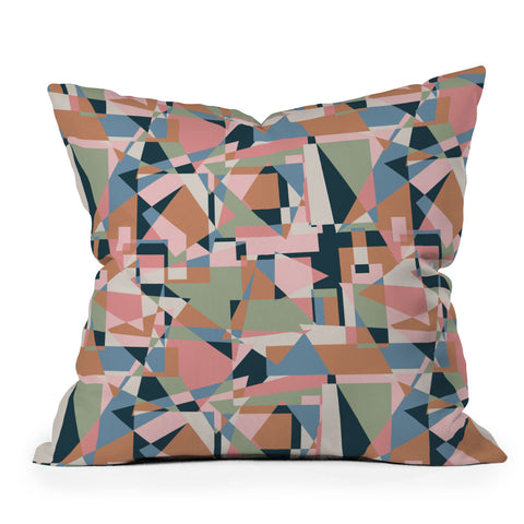 Mareike Boehmer Straight Geometry 80s 1 Outdoor Throw Pillow