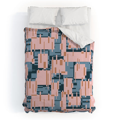 Mareike Boehmer Straight Geometry Connected 1 Duvet Cover