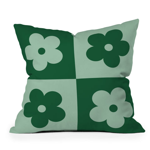 MariaMariaCreative Bloom Sage Outdoor Throw Pillow