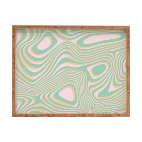 MariaMariaCreative Peach Swirl Rectangular Tray