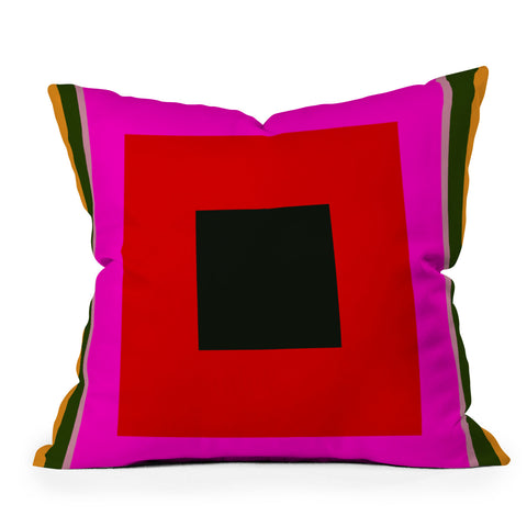 Marin Vaan Zaal Burst Alternatively Modern Color Field Outdoor Throw Pillow