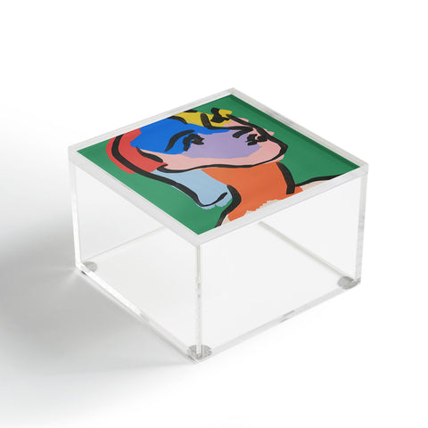 Marin Vaan Zaal Ninette on Green modern minim Acrylic Box