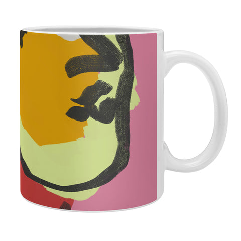 Marin Vaan Zaal Ninette on Pink Modernist col Coffee Mug