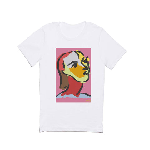 Marin Vaan Zaal Ninette on Pink Modernist col Classic T-shirt