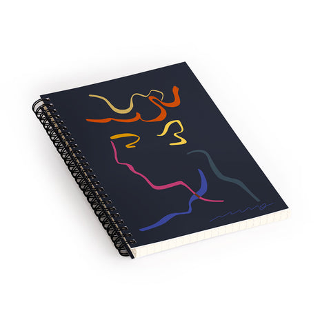 Marin Vaan Zaal Rhett Modernist Portrait B Spiral Notebook