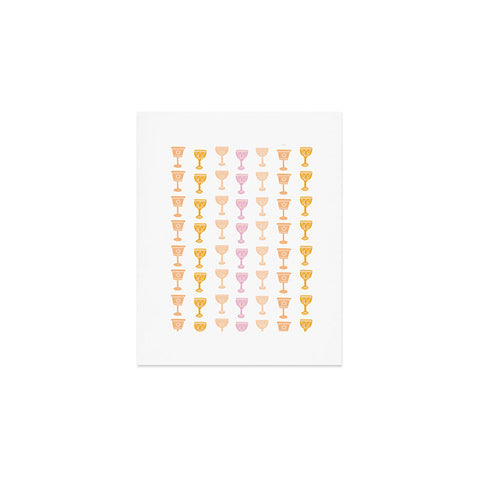 Marni Wine Cups for Passover Pastel Art Print