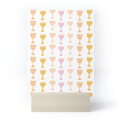 Marni Wine Cups for Passover Pastel Mini Art Print