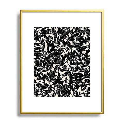 Marta Barragan Camarasa Abstract black white nature DP Metal Framed Art Print