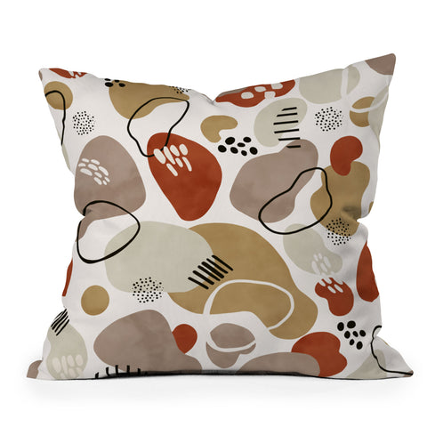 Marta Barragan Camarasa Abstract circular shapes Outdoor Throw Pillow