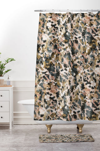 Marta Barragan Camarasa Animal print pastel colors Shower Curtain And Mat