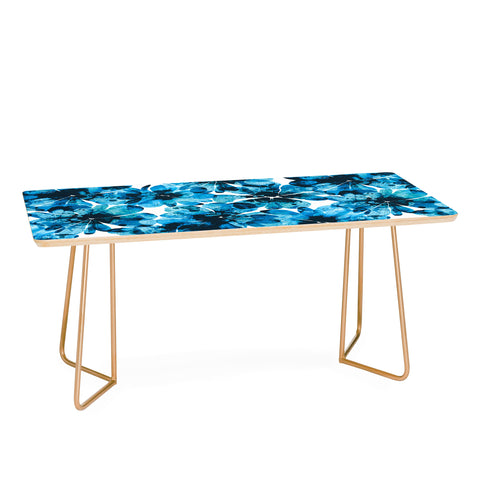 Marta Barragan Camarasa Blueish flowery brushstrokes Coffee Table