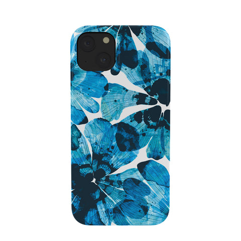 Marta Barragan Camarasa Blueish flowery brushstrokes Phone Case