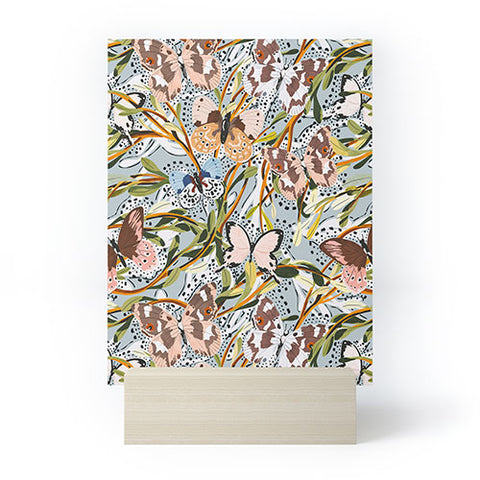 Marta Barragan Camarasa Butterflies in the meadow A Mini Art Print