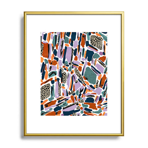 Marta Barragan Camarasa Colorful artistic abstract G90 Metal Framed Art Print