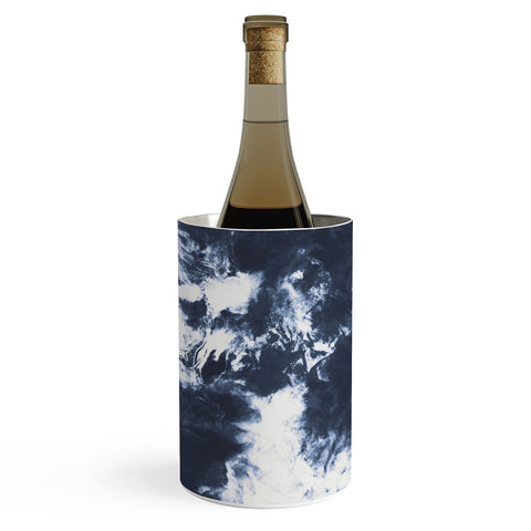 Marta Barragan Camarasa Dark blue watercolor stains 22 Wine Chiller