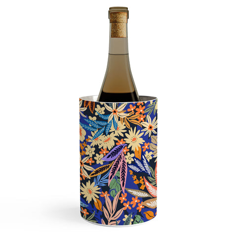 Marta Barragan Camarasa Dark flowered blooms colorful Wine Chiller