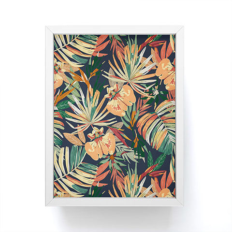 Marta Barragan Camarasa Dark tropical botanical wild A Framed Mini Art Print