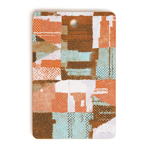 Marta Barragan Camarasa Desert textile cutout pattern Cutting Board Rectangle