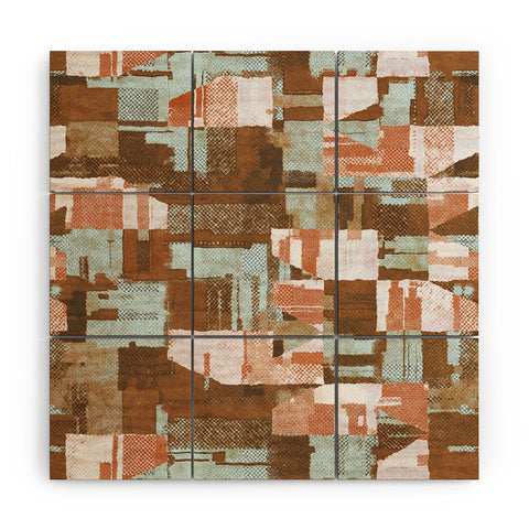 Marta Barragan Camarasa Desert textile cutout pattern Wood Wall Mural
