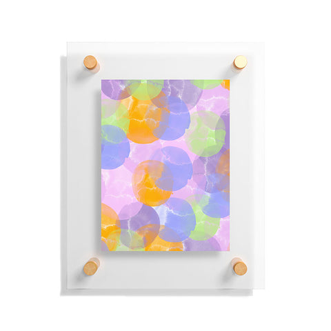 Marta Barragan Camarasa Dots summer colors A Floating Acrylic Print
