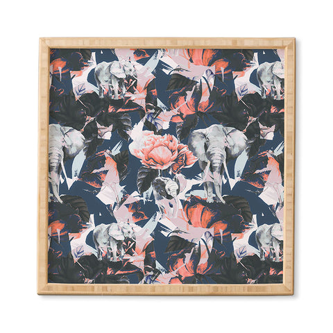 Marta Barragan Camarasa Elephants in the rose bushes I Framed Wall Art