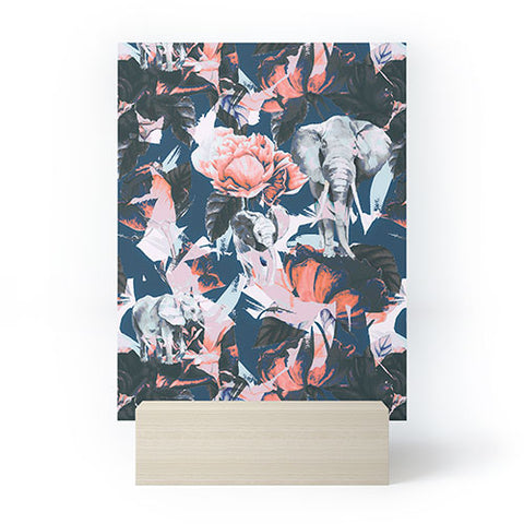 Marta Barragan Camarasa Elephants in the rose bushes I Mini Art Print