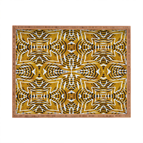 Marta Barragan Camarasa Ethnic bohemian mosaic 6 Rectangular Tray