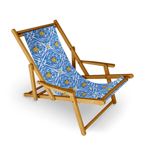 Marta Barragan Camarasa Floral pleasure pattern B Sling Chair