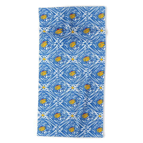 Marta Barragan Camarasa Floral pleasure pattern B Beach Towel