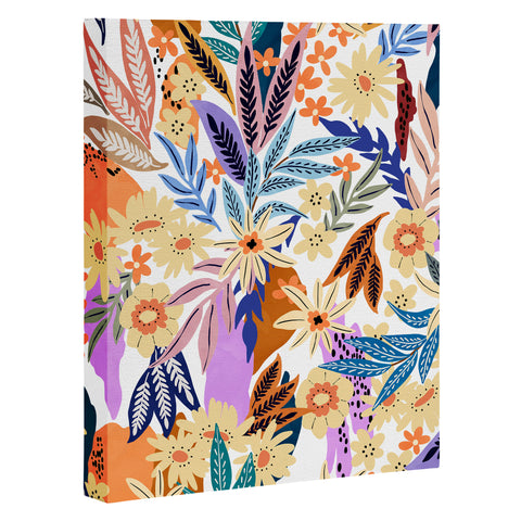 Marta Barragan Camarasa Flowered blooms colorful AB2 Art Canvas