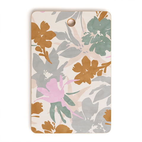 Marta Barragan Camarasa Flowery meadow pastel colors Cutting Board Rectangle