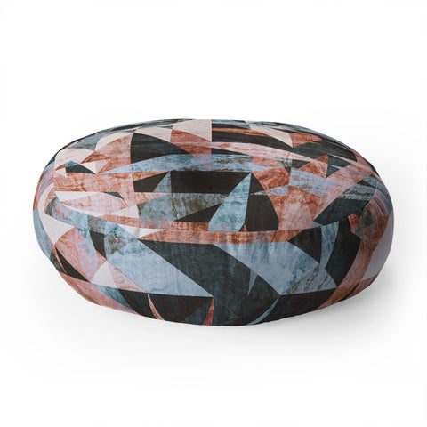 Marta Barragan Camarasa Geometric shapes textures Floor Pillow Round