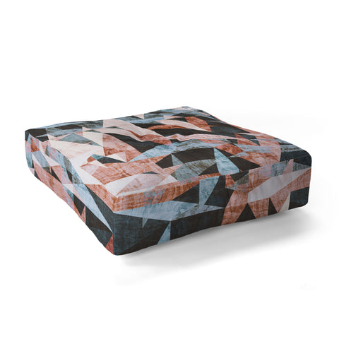 Marta Barragan Camarasa Geometric shapes textures Floor Pillow Square