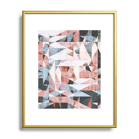Marta Barragan Camarasa Geometric shapes textures Metal Framed Art Print
