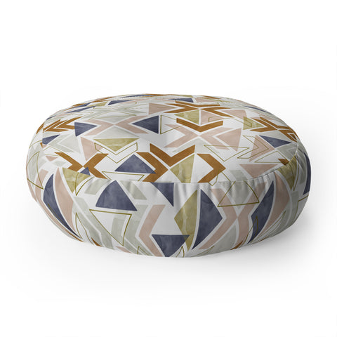 Marta Barragan Camarasa Modern geometric boho 3S Floor Pillow Round